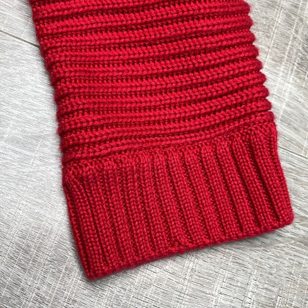 CALVIN KLEIN Red Cableknit Turtleneck Sweater Women’s Size 1X - Picture 4 of 6